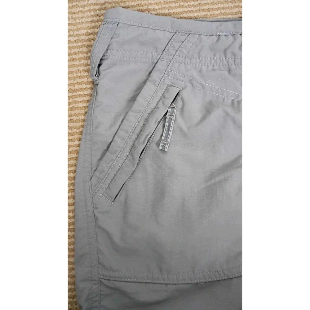 The North Face Horizon Tempest Gray Nylon Hiking Pants Roll Tap Women's Size 10